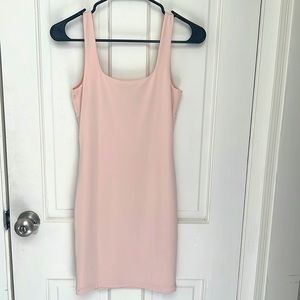Forever21 bodycon light pink (nude) mini dress